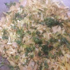 A picture of Cabbage potatoes sabji.