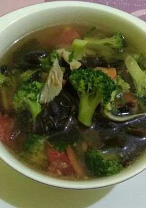 Foto resep Sup Brokoli Jamur