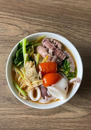 Hình của món Bún hải sản.