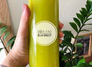 Hình của món Nước ép dứa-táo-dưa chuột.