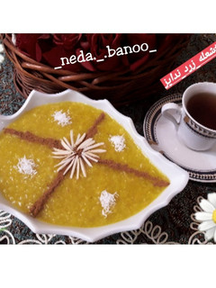 عکسی از دستور شله زرد ندا بانو پز