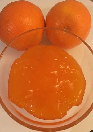 A picture of Orange gel for Cake.