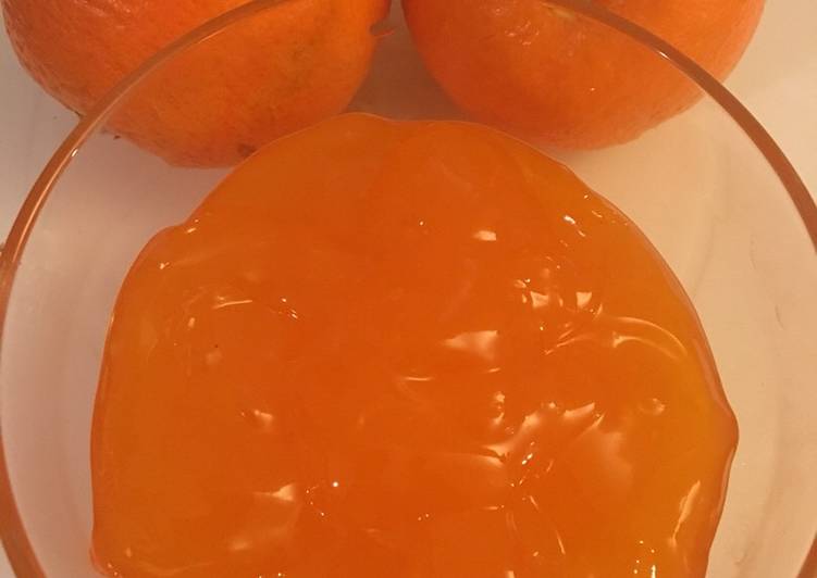 Easiest Way to Prepare Quick Orange gel for Cake
