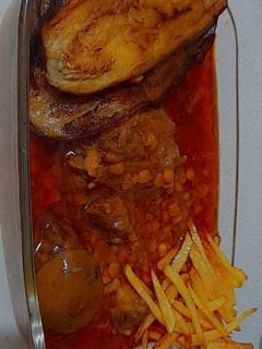 عکسی از دستور قیمه بادمجان