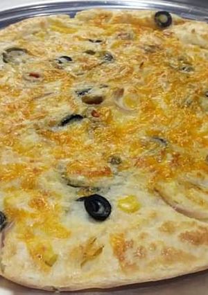 A picture of 🍕🍕Baked Pizza Pancake🍕🍕.