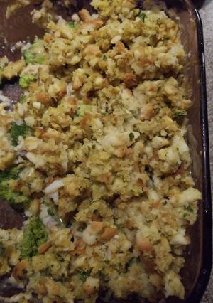 A picture of Broccoli, Ground Turkey and Rice Casserole.