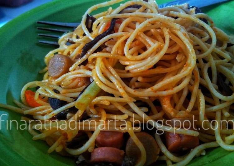 Bumbu memasak Spicy Chicken Spaghetti yang simpel