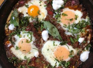 Una foto de Shakshuka