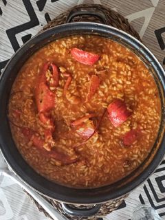 Una foto de Arroz con bogavante