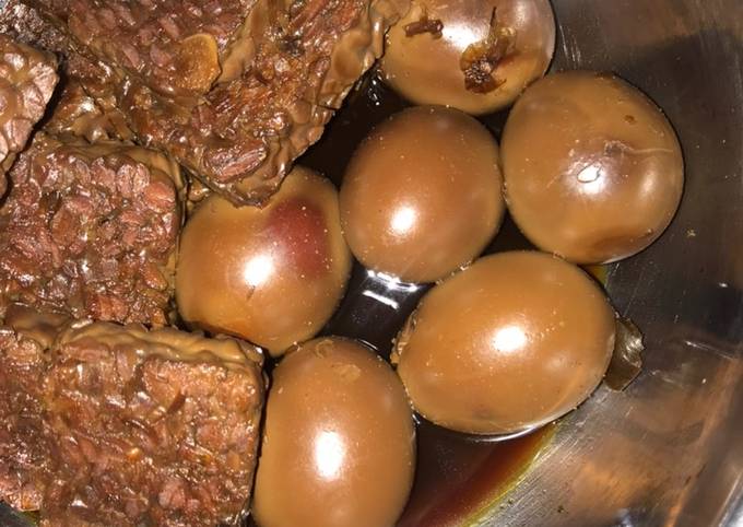 Standar Resep gampang memasak Baceman Telur dan Tempe yang istimewa