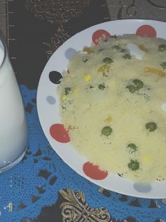 صورة لوصفة مسفوف بالخضار واللبن 😍💖