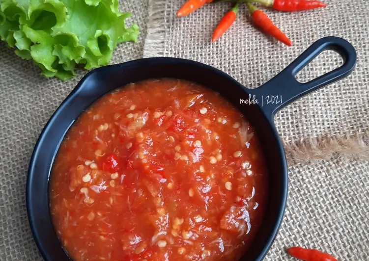 Masakan Populer Sambal Tomat 🍅🌶🍅 Sedap Nikmat
