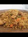Pulao de quinoa con pollo (pilaf)