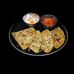 A picture of Methi Ajwain Cheesy Paratha.