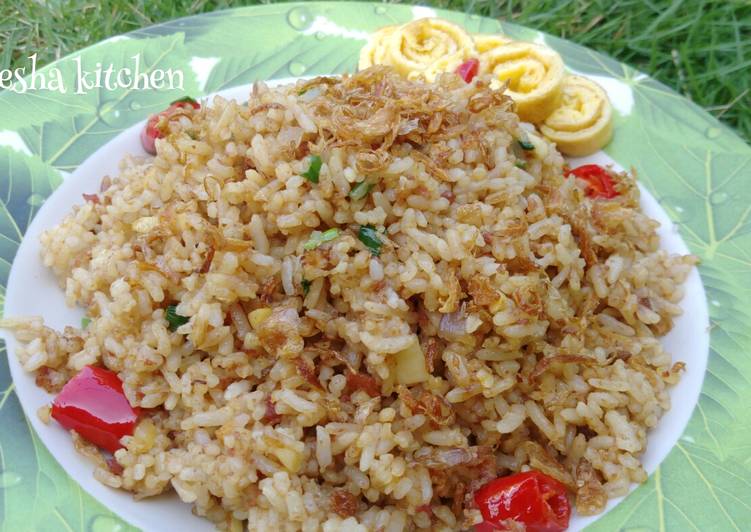 Resep 531. Nasi Goreng Kornet yang Lezat