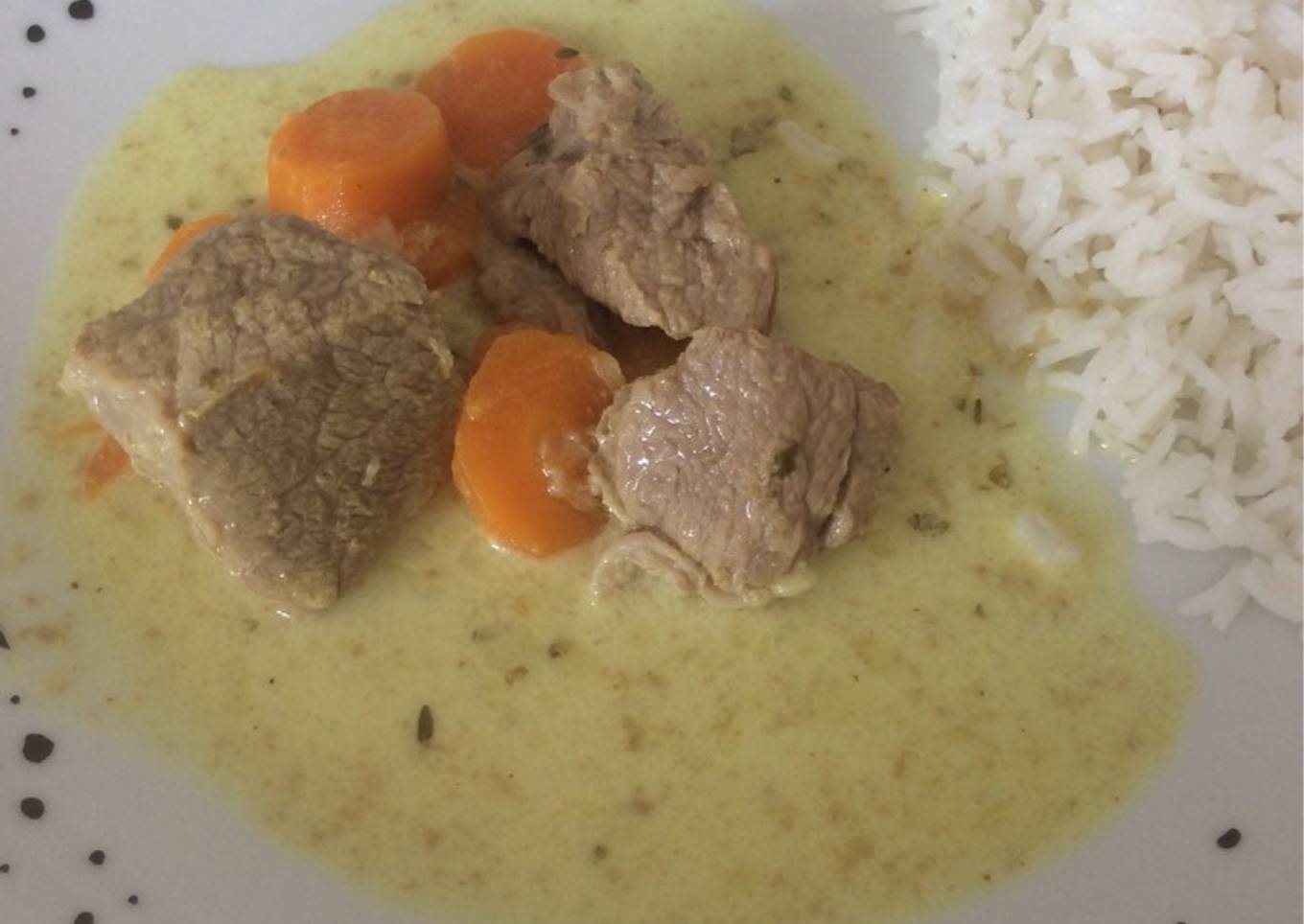 Blanquette de veau au curry au cookeo