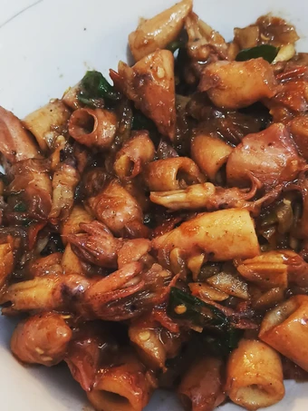 Cara Mudah Membikin Resep  Cumi Asin Asam Manis yang Lezat Sekali, Lezat Sekali