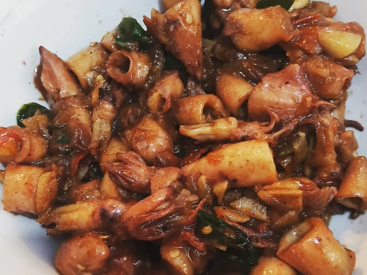 Cara Mudah Membikin Resep  Cumi Asin Asam Manis yang Lezat Sekali, Lezat Sekali