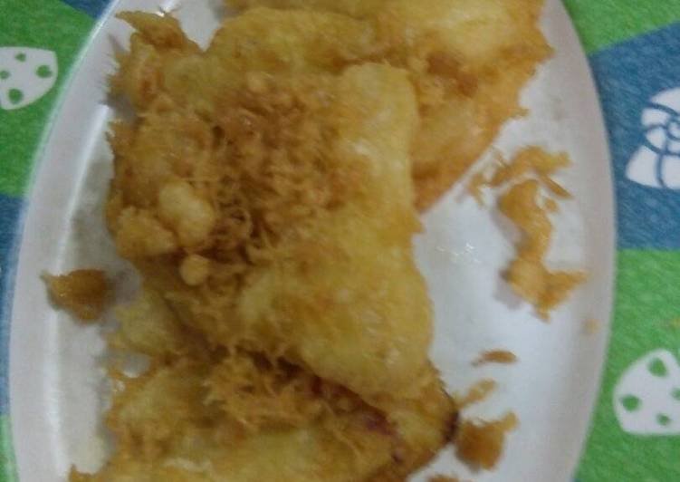 Pisang kepok goreng kripsi