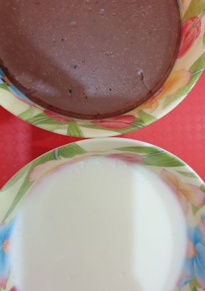 عکسی از دستور فرنی وانیلی و کاکائویی و دسر یخچالی 😋
