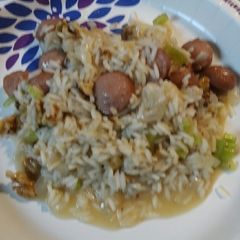 A picture of Walnut Rice and Hotdogs.