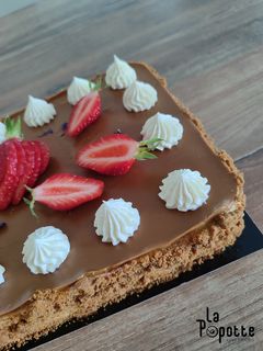 Une photo de Cheesecake spéculoos fraise