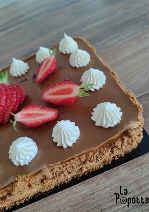 Une photo de Cheesecake spéculoos fraise