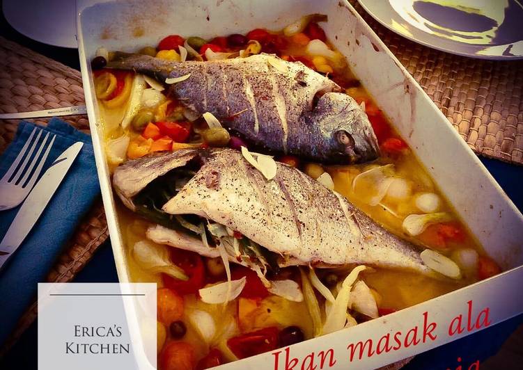 Bumbu Menyiapkan Ikan masak ala mediterania (atau dikenal juga sebagai ikan ala Siciliana), Anti Gagal