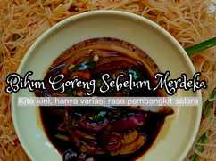 Bihun Goreng Sebelum Merdeka