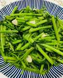 Garlic Stir-Fried Water Spinach/5 Minutes
