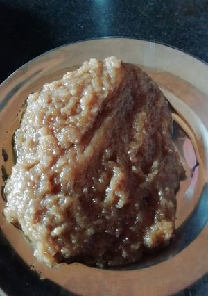 A picture of Rajgira halwa.