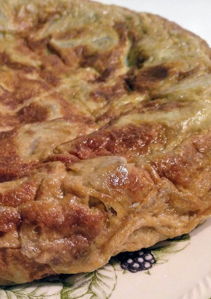 Una foto de Tortilla de alcachofas