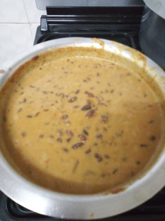 A picture of Beans in coconut milk.