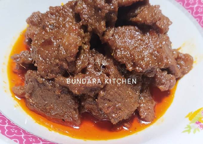 Resep: Rendang Daging Sapi (Resep Sederhana) Menu Enak