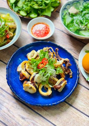 Hình của món Mực Nướng Muối Ớt.