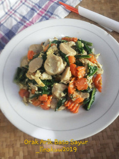 Foto resep Orak Arik Baso Sayur