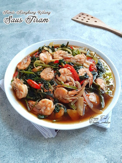 Foto resep Tumis Kangkung Udang Saus Tiram