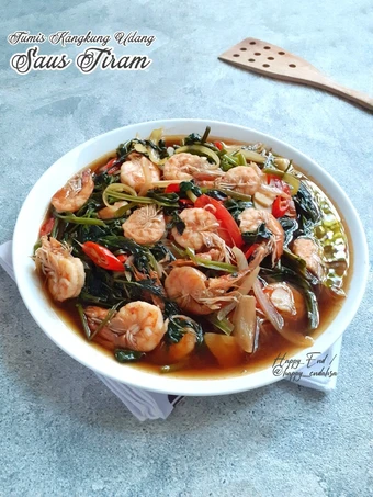 Langkah Mudah untuk Menyiapkan Resep Tumis Kangkung Udang Saus Tiram yang Lezat Sekali Anti Ribet, Bikin Ngiler