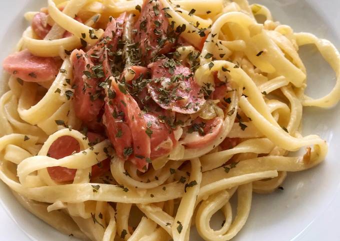 Langkah Mudah untuk Menyiapkan Spaghetti Fettuccine Carbonara ala koki joni Anti Gagal