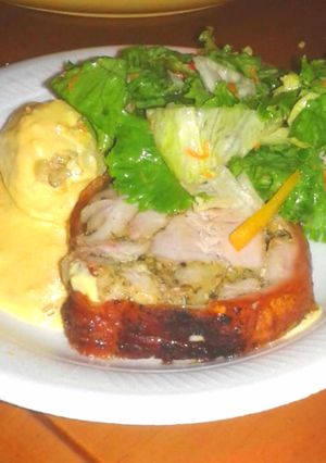 Una foto de Guarnición de Porcheta