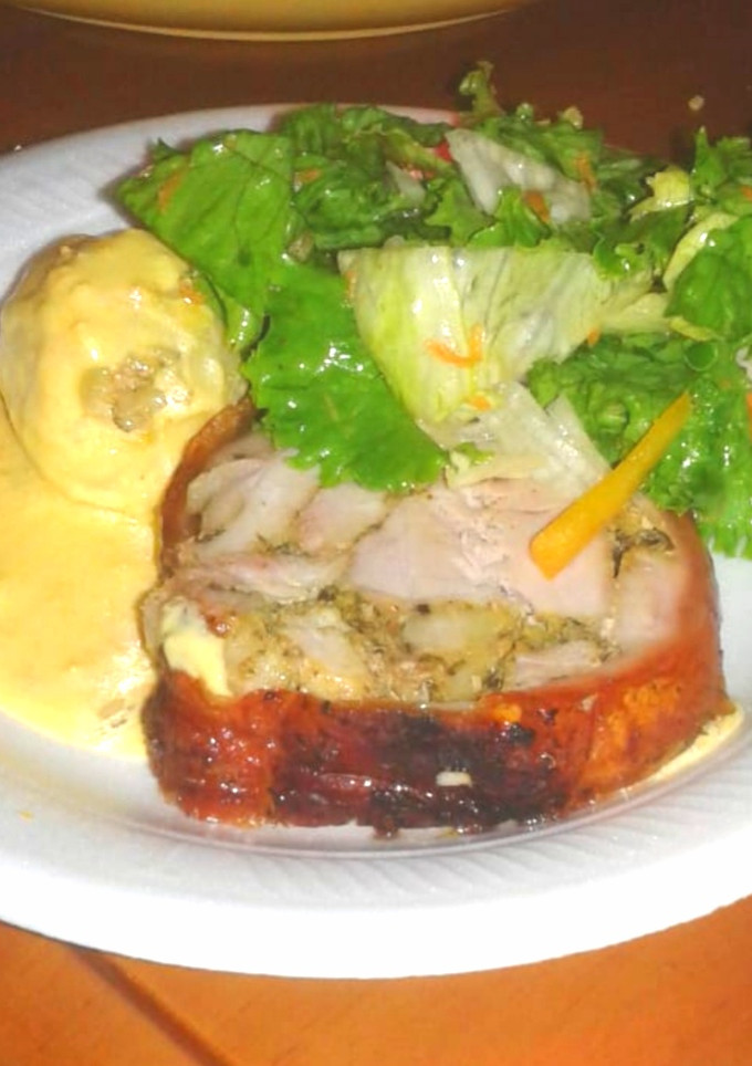 Una foto de Guarnición de Porcheta