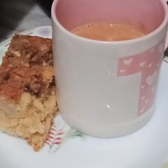 A picture of Apple walnut cake.