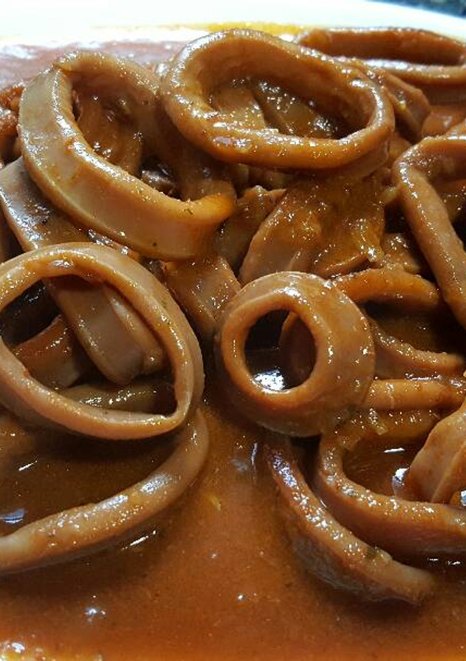 Una foto de Calamar en salsa