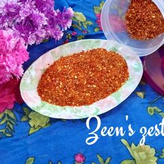 A picture of Homemade Red Chilli Flakes.