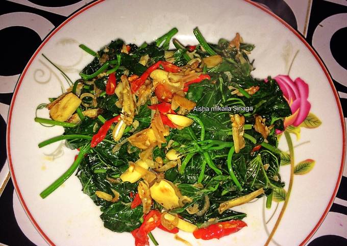 Resep membuat Tumis Daun ubi yang enak