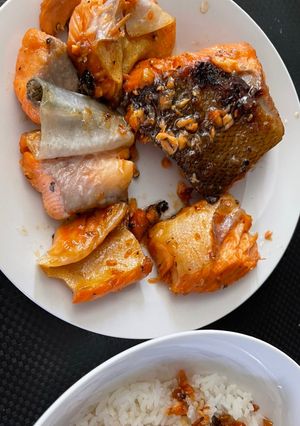 Hình của món Cá Hồi Kho.