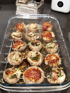 Una foto de Champiñones rellenos