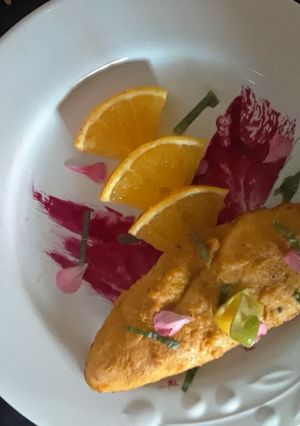 Una foto de Pollo a la naranja
