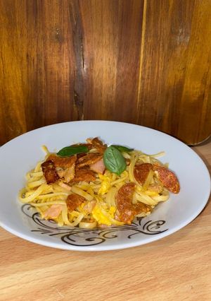 Une photo de Linguine al Pepperoni 🇮🇹