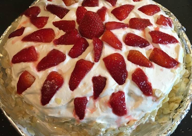 Recipe of Gordon Ramsay Strawberry Cake (Le Fraisier)